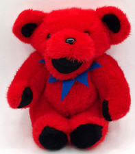 Liquid Blue RARE 1st Gen 12" Jointed Red GRATEFUL DEAD BEAR Plush VTG FREE SHIP