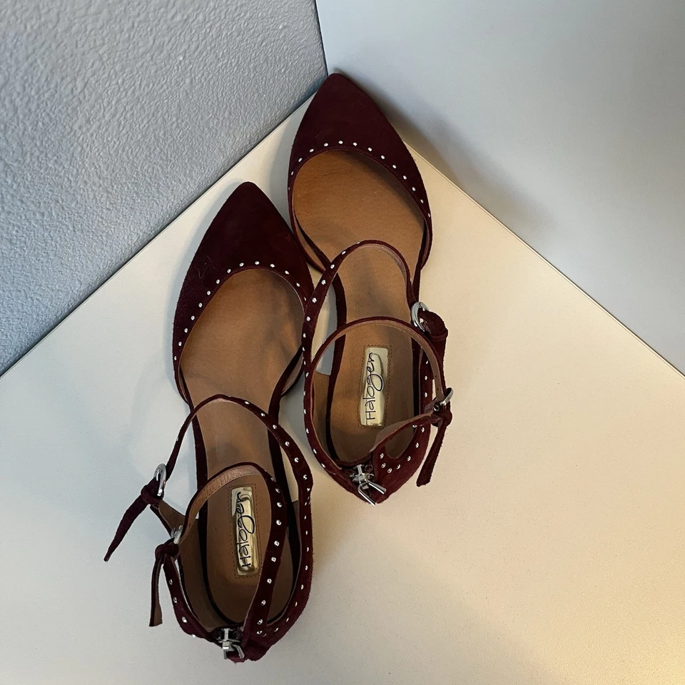 Halogen Suede Flats for Women Size 8 Double Ankle Strap Zipper Back - Image 2 of 4