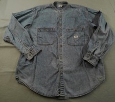 Vintage Calvin Klein Jeans Shirt Mens XL Denim Button Front Pocket 90s Hong Kong