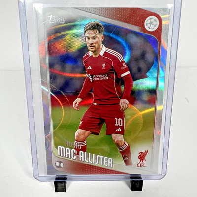 2025-26 Topps UEFA Club Competitions Alexis Mac Allister Raindrops #67 Liverpool