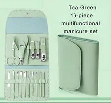 Women Men Manicure Pedicure Set Finger Toe Nail Clippers Scissors Grooming Kit