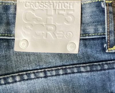 MEN'S CROSSHATCH WHITE LABEL FORWARD THINKING SERIES 55 JEANS W34