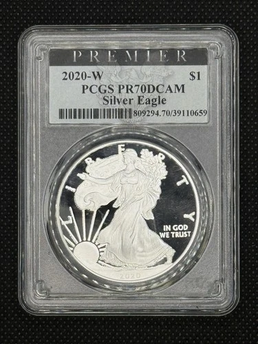 Photo of a 2020-W American Silver Eagle Proof from an eBay listing that sold on Jul 14, 2026