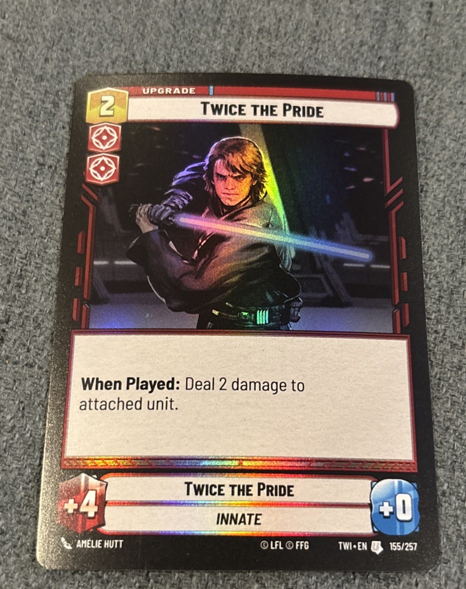 Star Wars Unlimited Twilight Of The Republic Hyperspace Foil Twice The Pride 422
