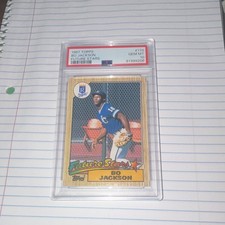 1987 Topps Future Stars Bo Jackson #170 Rookie PSA 10 Baseball Card. rookie card picture