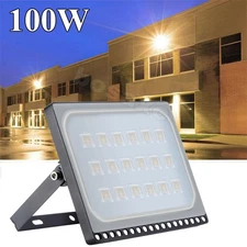 100W LED Flood Light Warm White Outdoor Spotlight Garden Yard Lamp IP67 New
