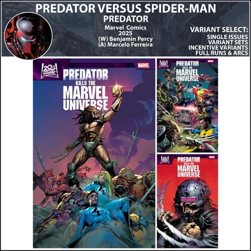 Predator Kills the Marvel Universe (2025) #1 2 3 Marvel Comics COVER SELECT