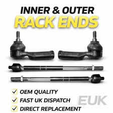 For Ford Fiesta Mk7 2008 - 2017 Front Inner Tie Rod & Outer Track Rod Ends X 4