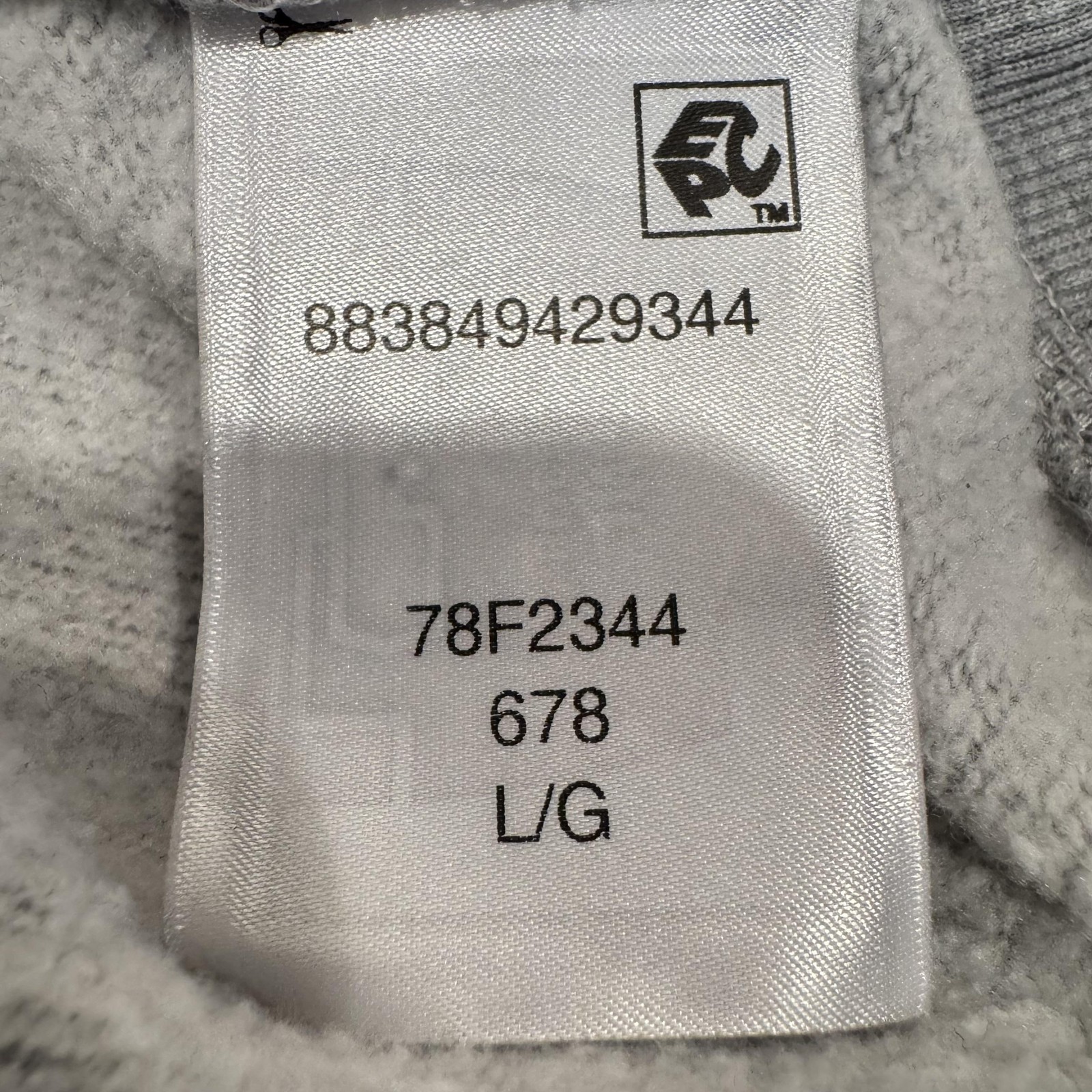 Tommy Jeans Hoodie Mens Large Gray Allover Graphic Logo Script Fleece Pullover thumbnail 7