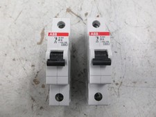 ABB Circuit Breaker S201D6 6A 277V 1P *Lot of 2* Used