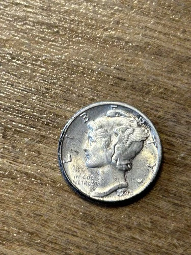 1945 Mercury Dime AU+