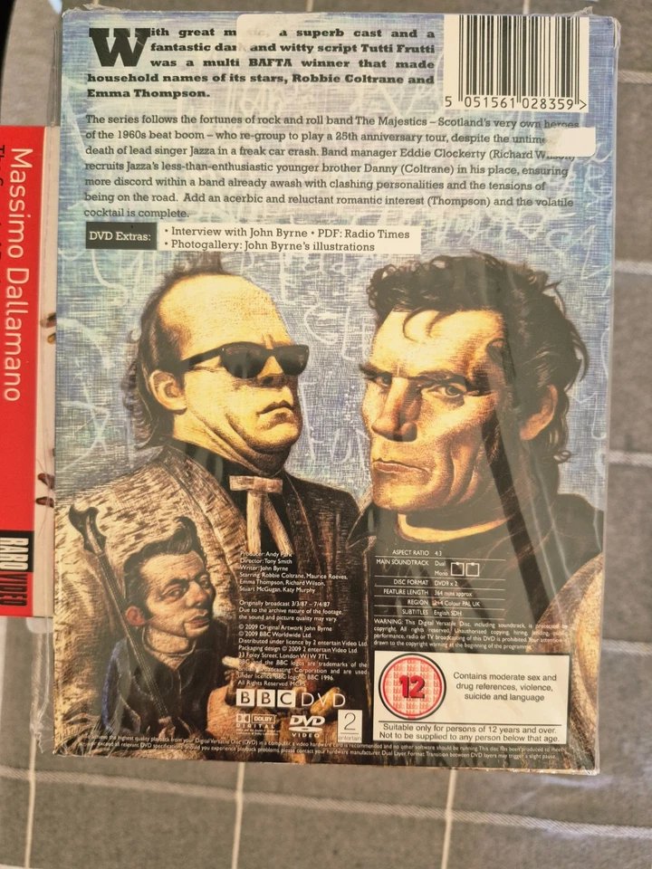 Tutti Frutti BBC Series DVD R2-4 PAL Robbie Coltrane Emma Thompson John Byrne - Image 2 of 2