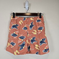 Patagonia Kids Size XL/14 Baggies Shorts 5" Inseam Lined Amigos Sienna Clay