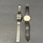 VINTAGE LOT OF 2 SEIKO MEN’S WATCH - FOR REPAIR OR PARTS (AS-IS) PLS READ DESC.