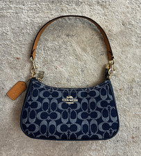 Coach Signature  DenimBlue  Shoulder Bag *com...
