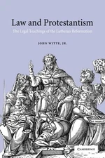 Law and Protestantism by Witte John Jr. 9780521012997 NEW Paperba