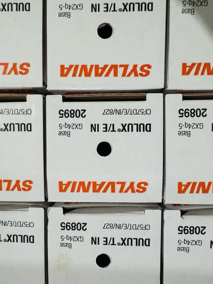 Sylvania Dulux T/E IN 57W CFL GX24q-5 4-Pin Bulbs – Case of 50 – New - Image 4 of 4