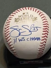 New ListingSkip Schumaker Signed 2011 World Series Baseball w/ 2011 WS Champs