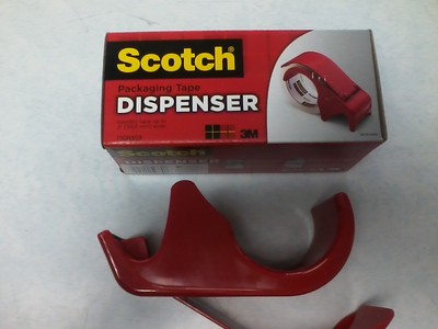 3M Scotch Handheld 2'' Packaging Tape Dispenser - DP300RD Box Tape Dispenser