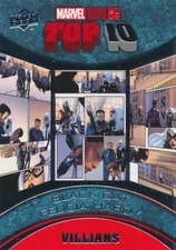 TV-4 BLACK CAT (2018) 2017 Upper Deck Marvel Annual TOP 10 VILLIANS