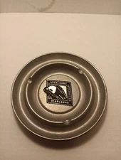 Vtg Marlboro Unlimited Philip Morris Cigarette / Train Locomotive Pewter Ashtray