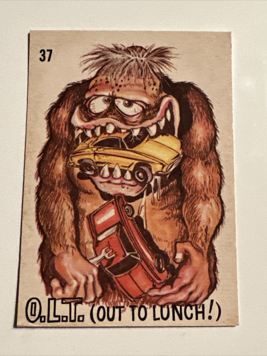1969 Donruss Original Odd Rods Hot Car Rat Fink Sticker 32 OLT Out