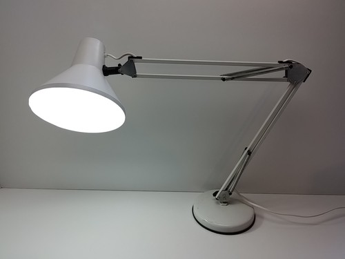 Anglepoise Style Lamp White 240v Adjustable Desk Light - Picture 3 of 9