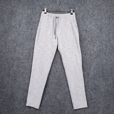 Lululemon Sweatpants Womens Grey Heather Athletic Mid Rise Drawstring  Pockets