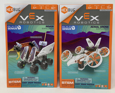 Hexbug VEX Robotics Stem Starter Kits Lot of Aerial Drone Rover  Explorer New