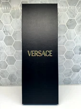 Versace 16”x6”x1" Empty Black GIFT BOX Tie Socks Shirt Underwear Gift Wrapping