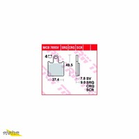 TRW Bremsbelagsatz MCB789CRQ ZZR1400 ZXT40A
