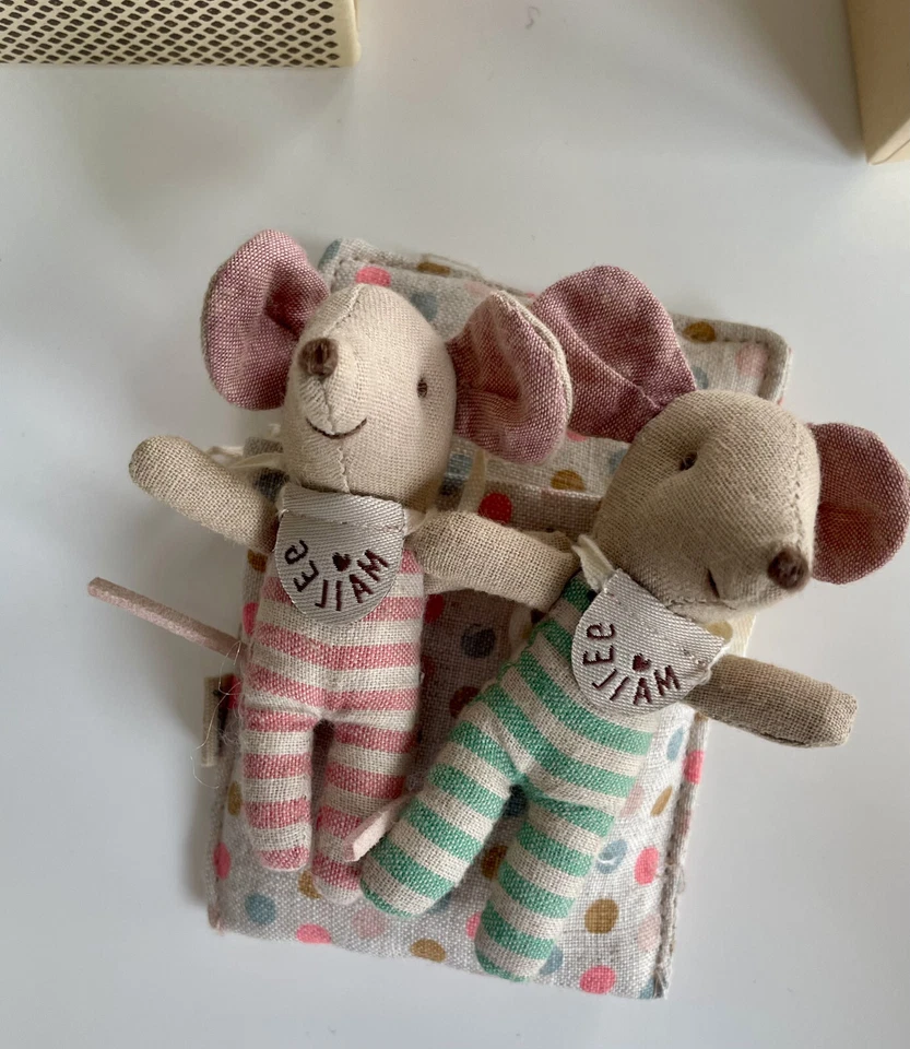 Maileg Baby Maus Zwillinge / Baby Mouse Twins 16-6760-00 Worldwide Shipping - Bild 2 von 3