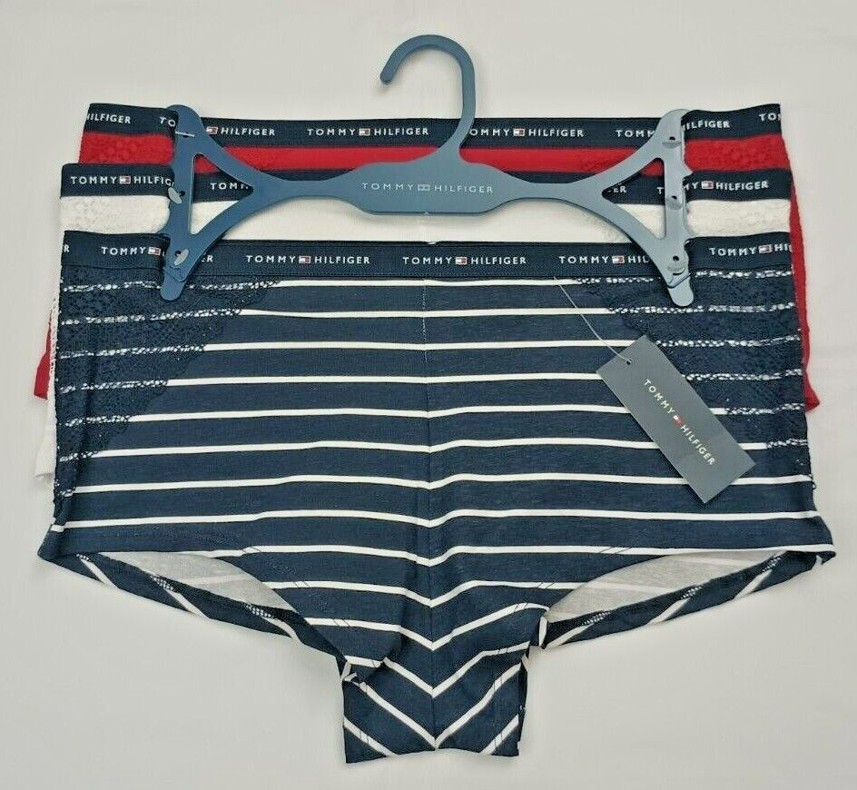 Tommy Hilfiger Pair Women's Boyshort Underwear Panties Cotton