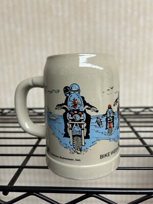 Budweiser Daytona Bike Week Limited Edition 1990 Beer Stein