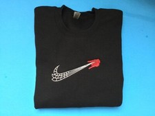 Brand New Swoosh Web Spiderman Embroidered Crewneck Sweatshirt S M L XL 2XL 3XL