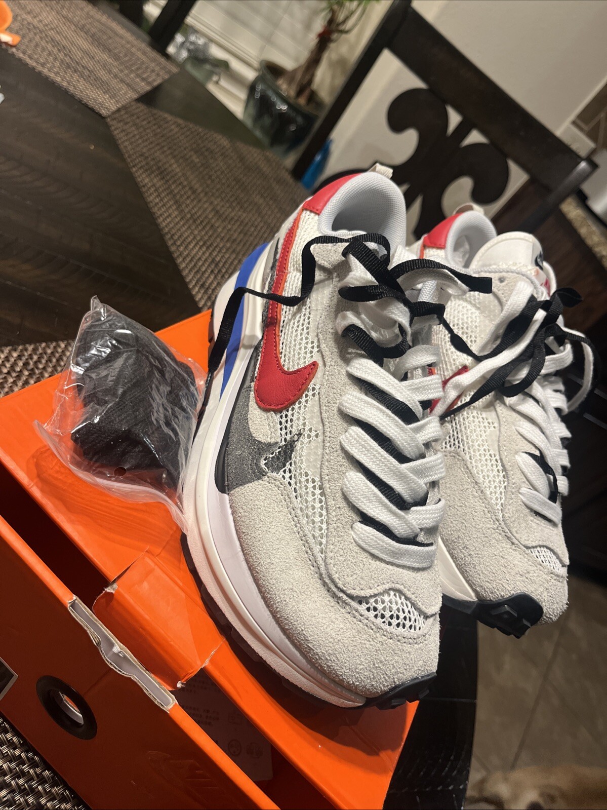 Nike VaporWaffle x Sacai Sail Sneakers