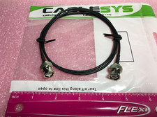 5 pcs - BNC Cables RG-174/U , 50 ohm 3 feet long , New , Ham Radio