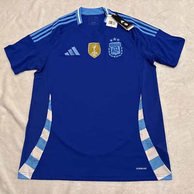 2024 Men's Adidas Argentina National Team Away Soccer Jersey Large