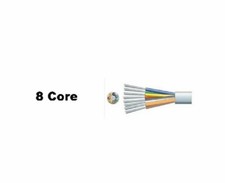 Nexans Alarm Cable 4/6/8 Core White Security Wire PVC 10m – Burglar/Low Voltage