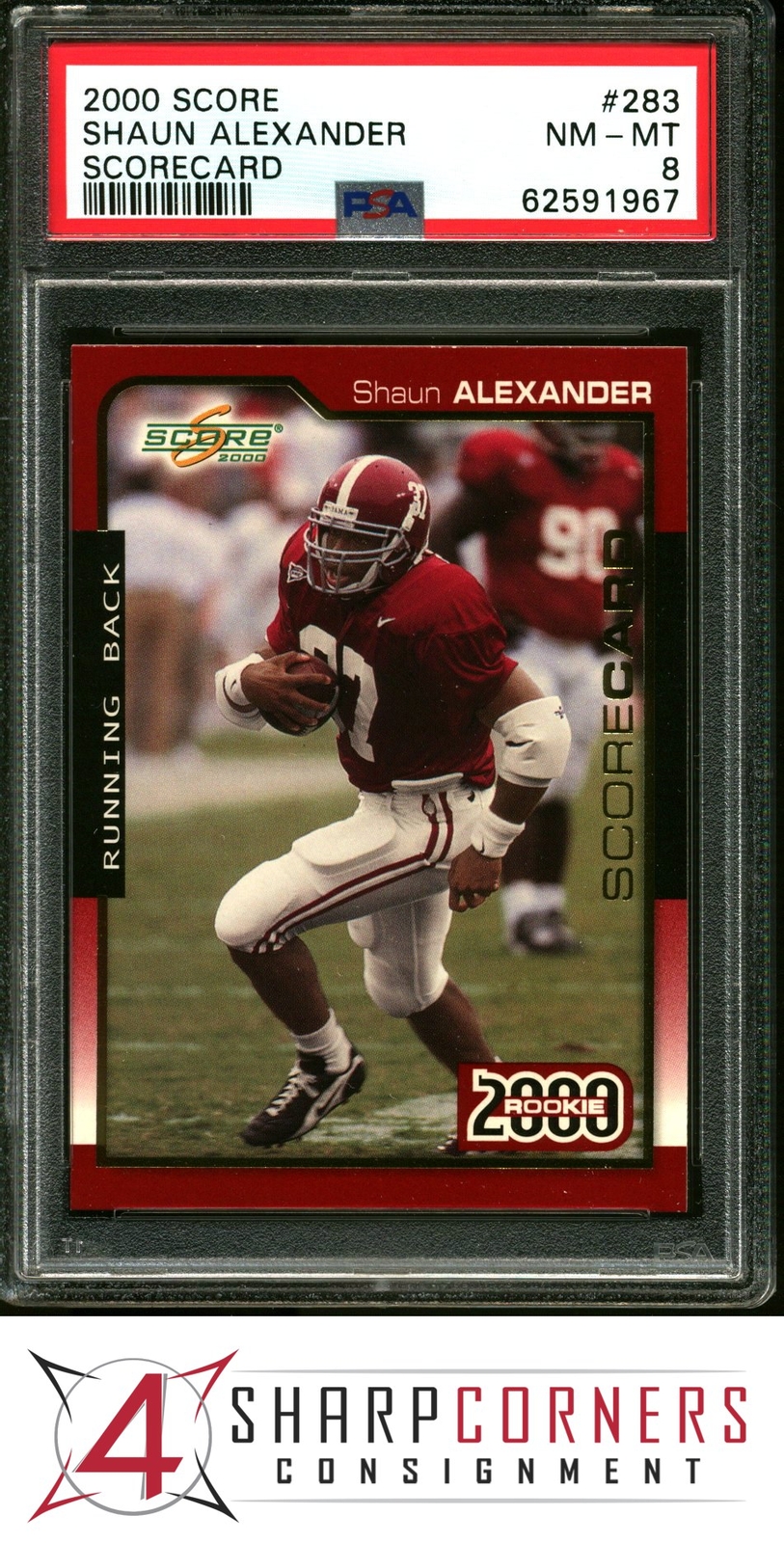 Shaun Alexander Score #283 Scorecard