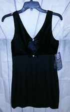 NWT VTG LateEdition Ltd 8 Special Occasion Little Black Dress Velvet Crepe Bling