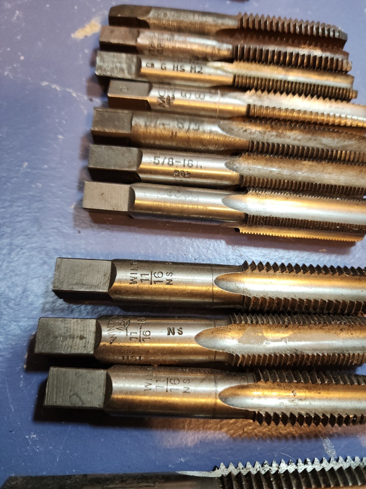 Large Lot 36 Taps Dies BESLY MORSE GREENFIELD WELLS WINTER BAY STATE