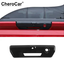 Black Rear Tailgate Door Handle Decor Cover Bezels Trim For Ford F-150 2021-2023
