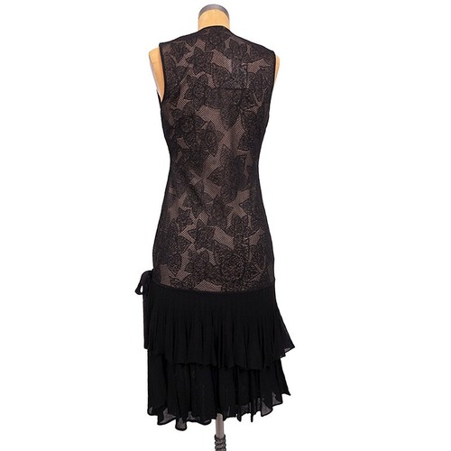 40 NEW $2575 ROBERTO CAVALLI Black STAPELIA LACE Nude Lining WRAP COCKTAIL DRESS - Picture 12 of 19