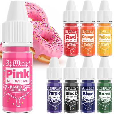 Oil Based Food Coloring - 8 Colors Upgraded Food Coloring for Chocolate, Sigwong
