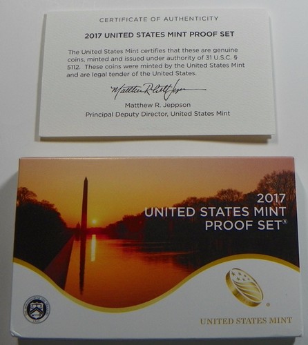2017 U.S. Mint Proof Set - Box and COA ### NO COINS ###