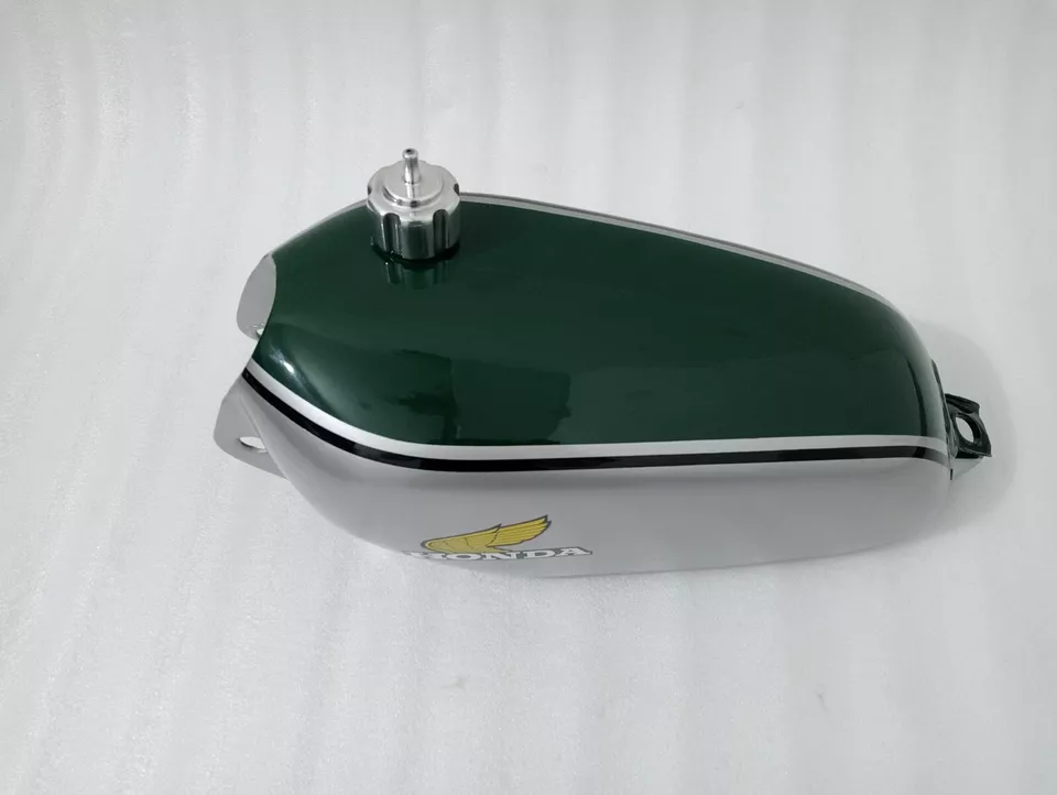 Honda CR250M CR 250M 1973 Elsinore aluminio pintado gasolina tanque + tapa Foto 3 de 4