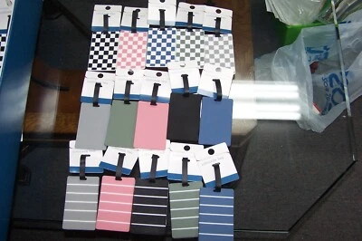 Protege Luggage Tag Colorful Assorted Designs ID Card Rubber Waterproof U Choose