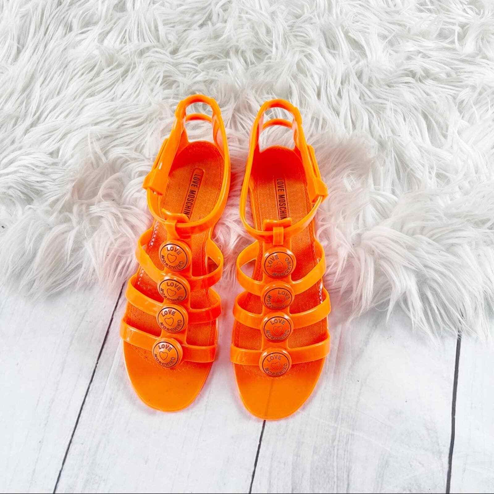love moschino jelly sandals