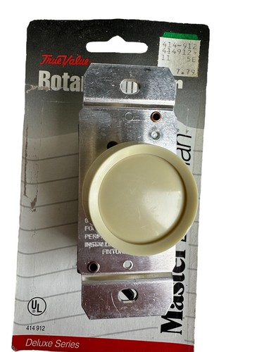 600W Rotary Dimmer Switch Single Pole Almond Master Electrician - Picture 6 of 16